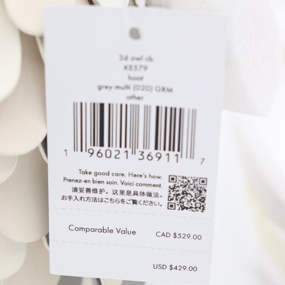 NWT Kate Spade Hoot Gray 3D Owl Crossbody Bag (New) Beautiful! - Picture 7 of 7